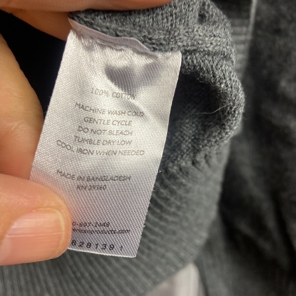 Dip Mens Large Grey Cotton Crew Neck Sweater - Picture 5 of 5